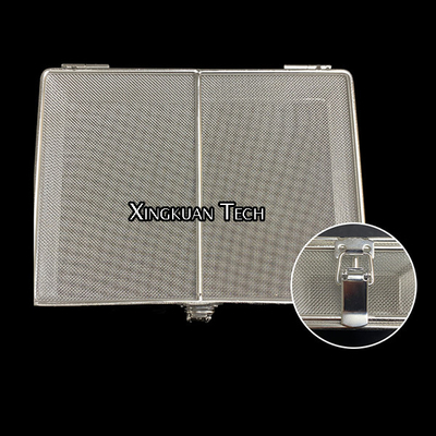 Stérilisation Mesh Basket With Locking Lid d'acier inoxydable Electropolished