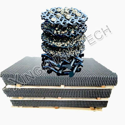 Maillage d'écran de carrière acier manganèse 65Mn 30Mn Matériau avec une longue durée d'utilisation