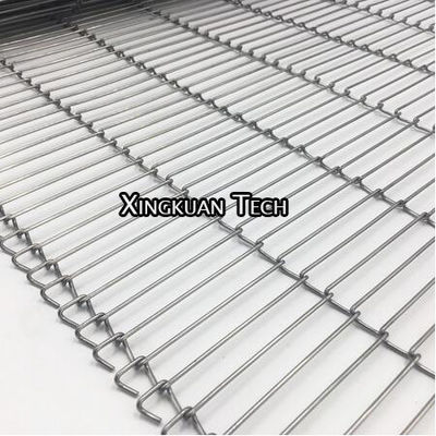 Flex Ladder Conveyor Belt Wire plat Mesh For Conveyor Food Machine en enrobant la production