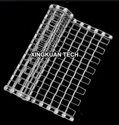 Fil plat d'acier inoxydable ceinturant, bande de conveyeur de nid d'abeilles 201 304 316